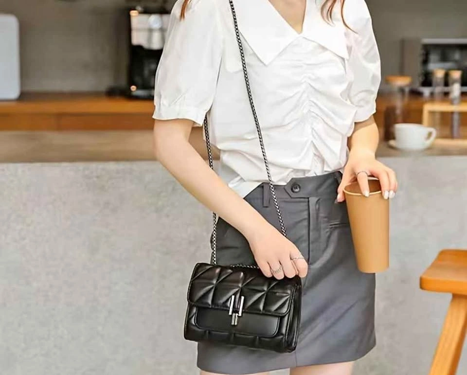 Brand new stylish black crossbody bag for women