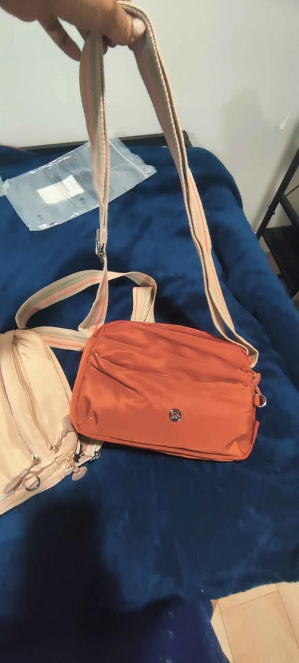 Brand new premium nylon anti theft multi pocket crossbody bag - photo 5