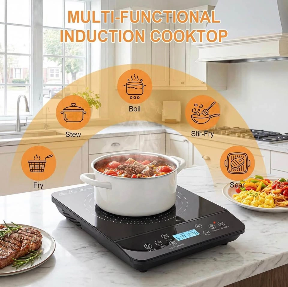 (New)1,800W Portable Induction Cooktop - photo 3