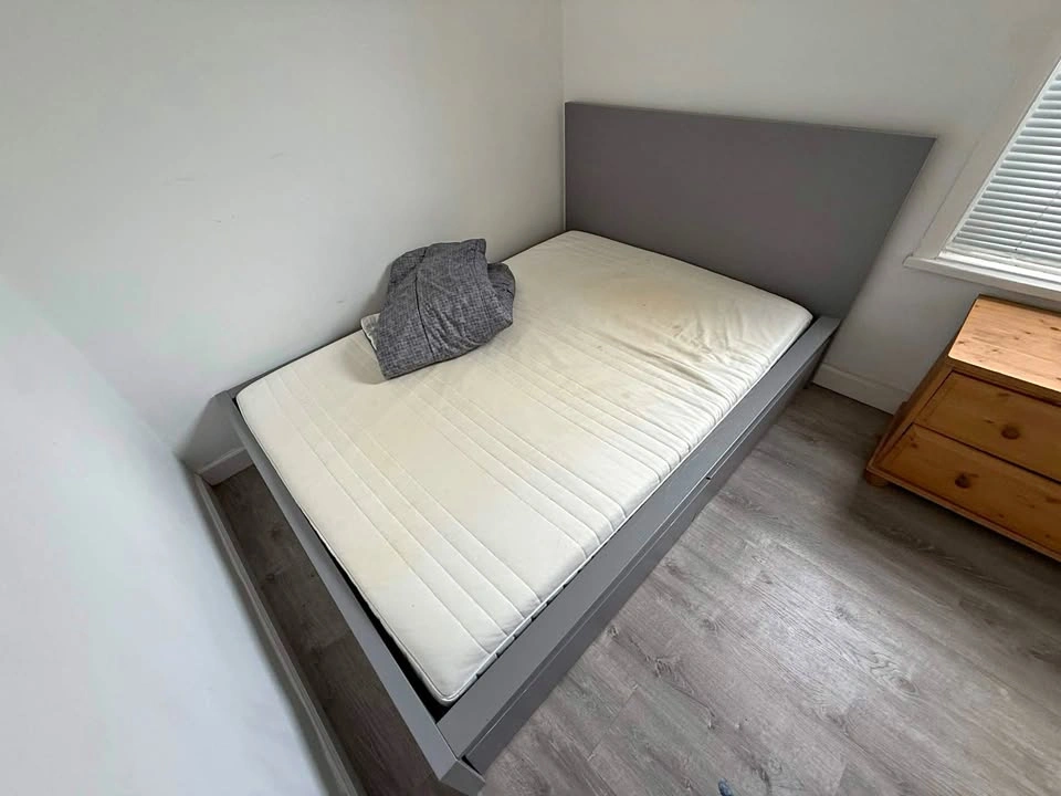 IKEA Twin Bed Frame with Mattress & Under-Bed Storage