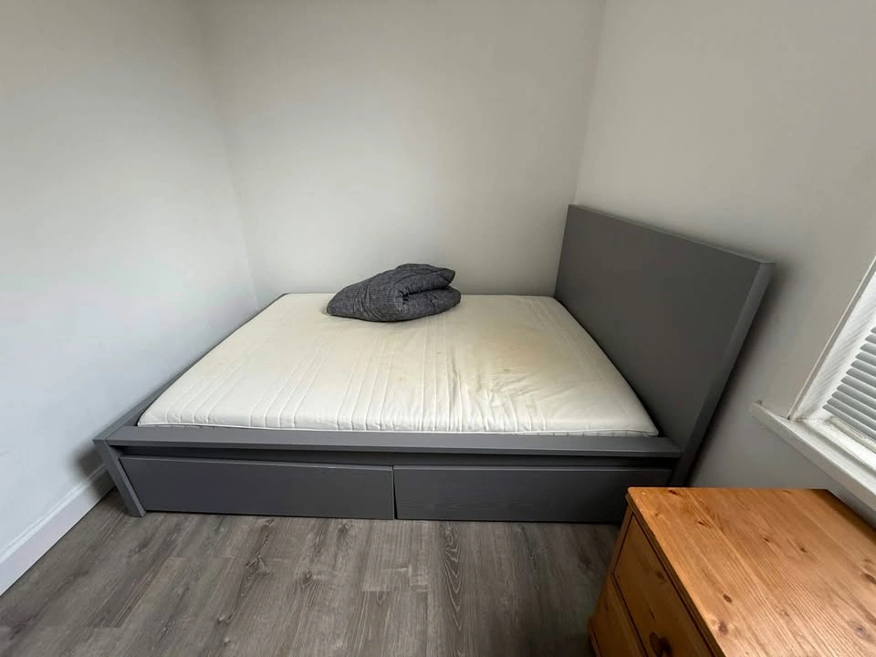 IKEA Twin Bed Frame with Mattress & Under-Bed Storage - photo 2