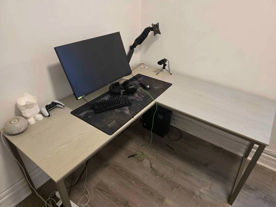 SHW L-Shaped Home Office Corner Desk - photo 2