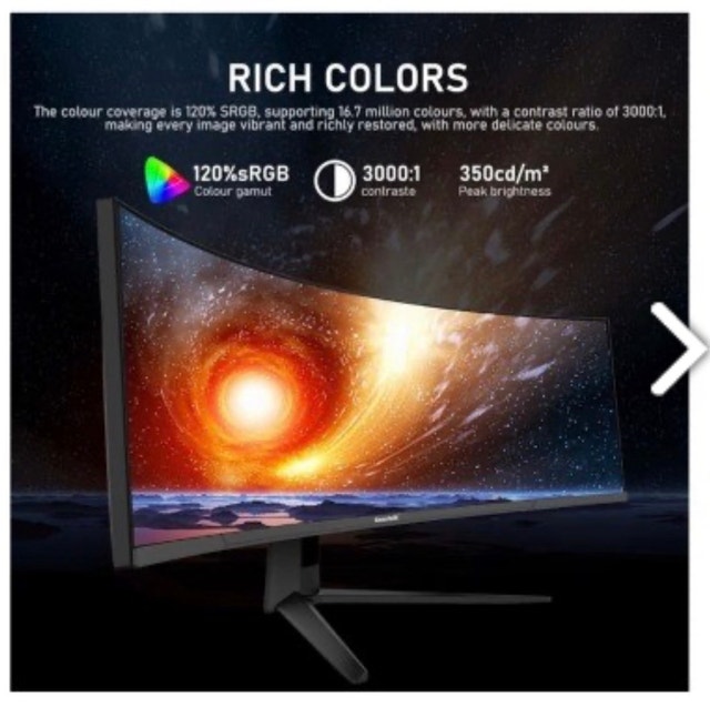 Gofolk 45 inch Curved Gaming Monitor - photo 2