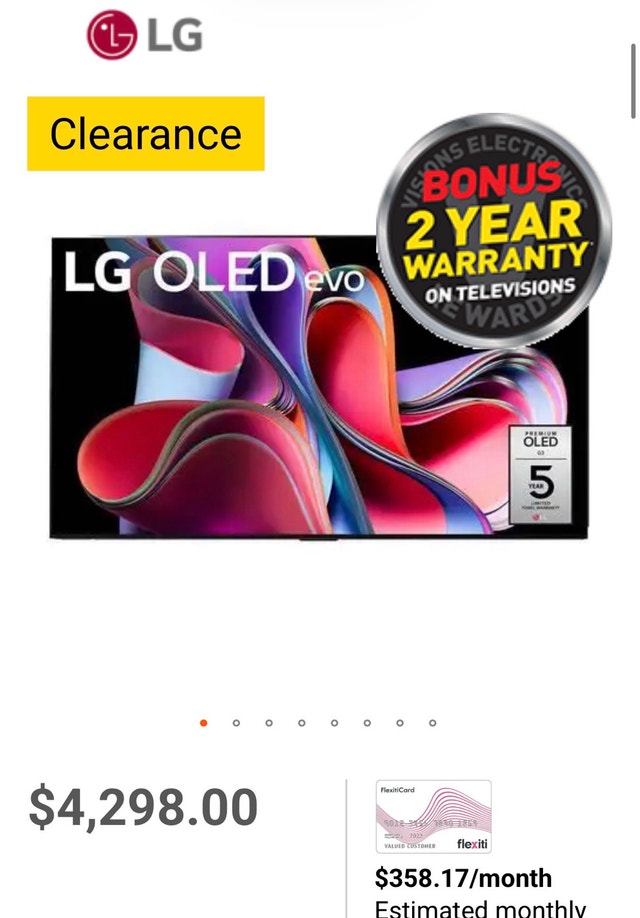 LG 83-inch OLED Evo TV