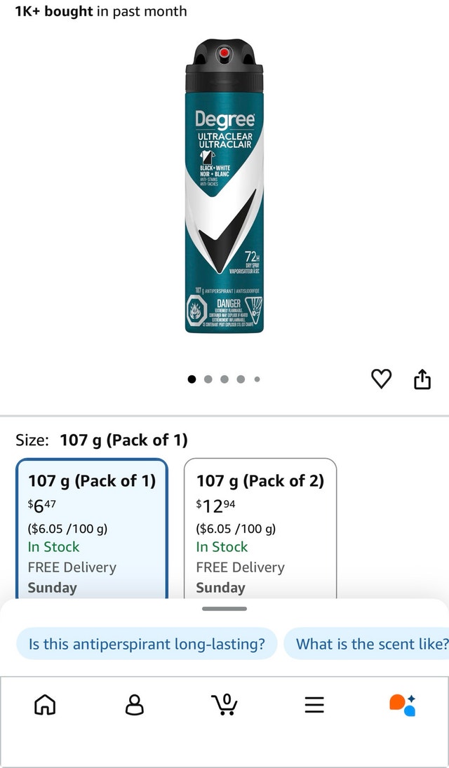 Degree Ultraclear Antiperspirant