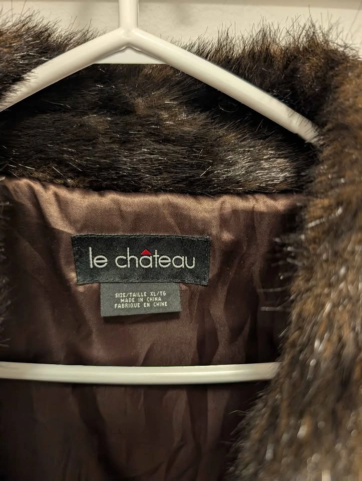 Women's - Le Chateau - Faux Fur - Brown - XL - photo 2