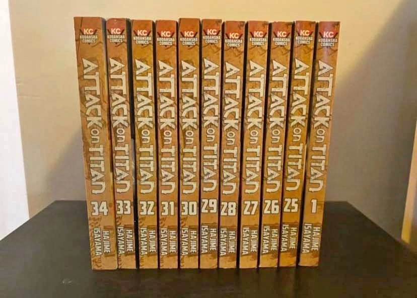 Attack On Titan Manga Volumes 25-34 & 1