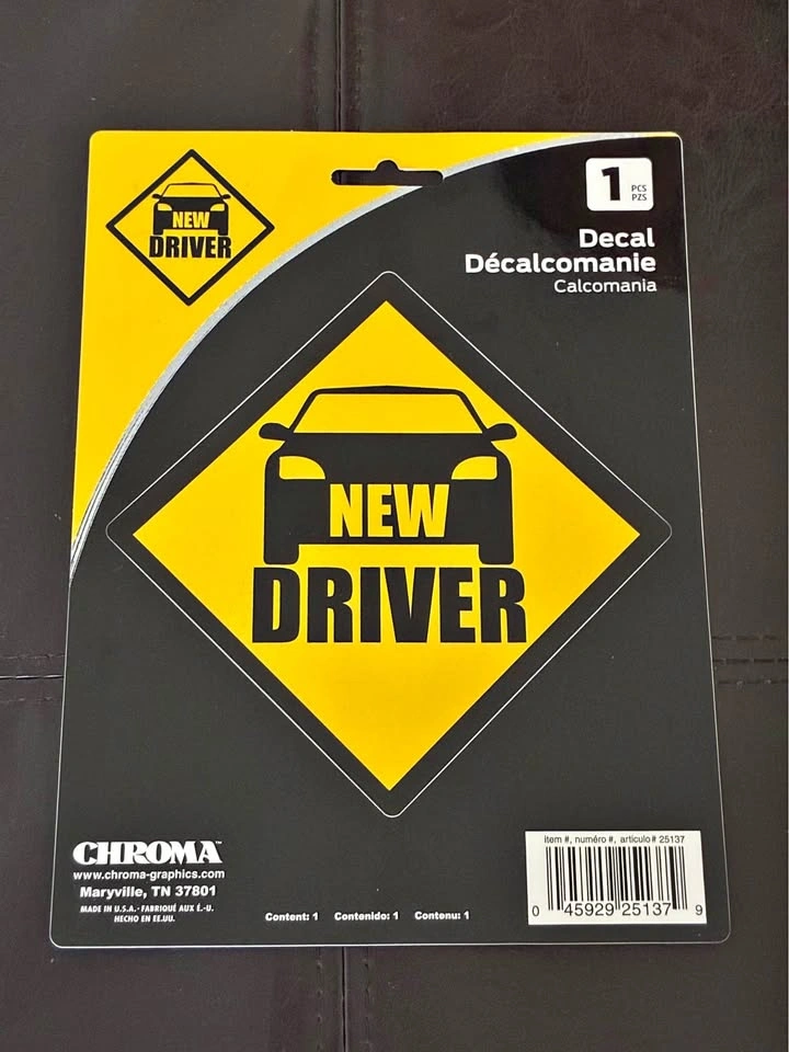Chroma New Driver Decal