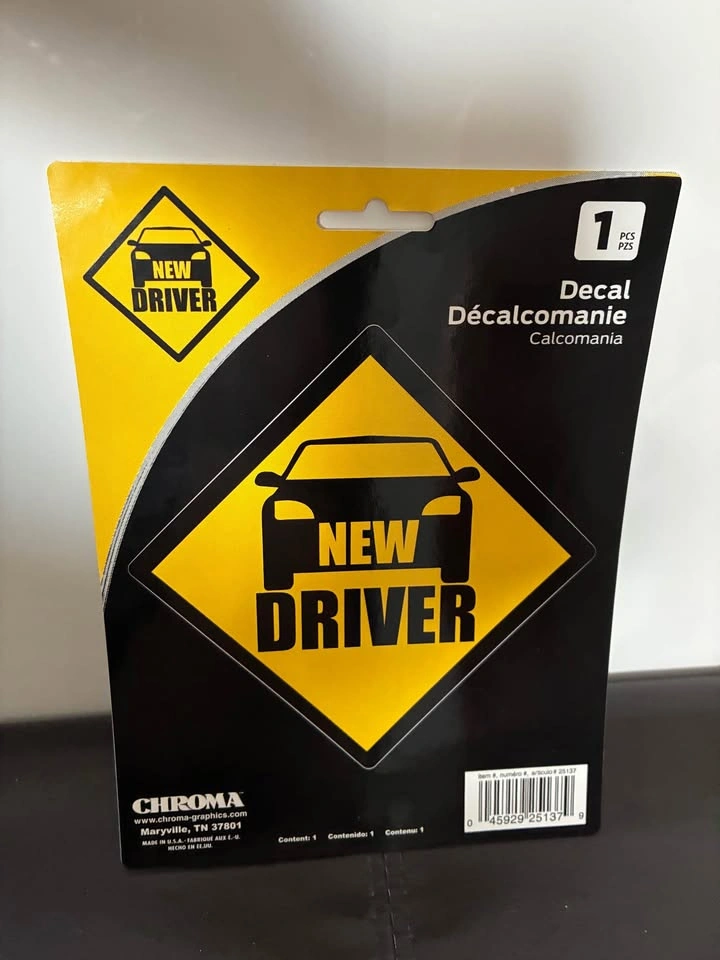 Chroma New Driver Decal - photo 2