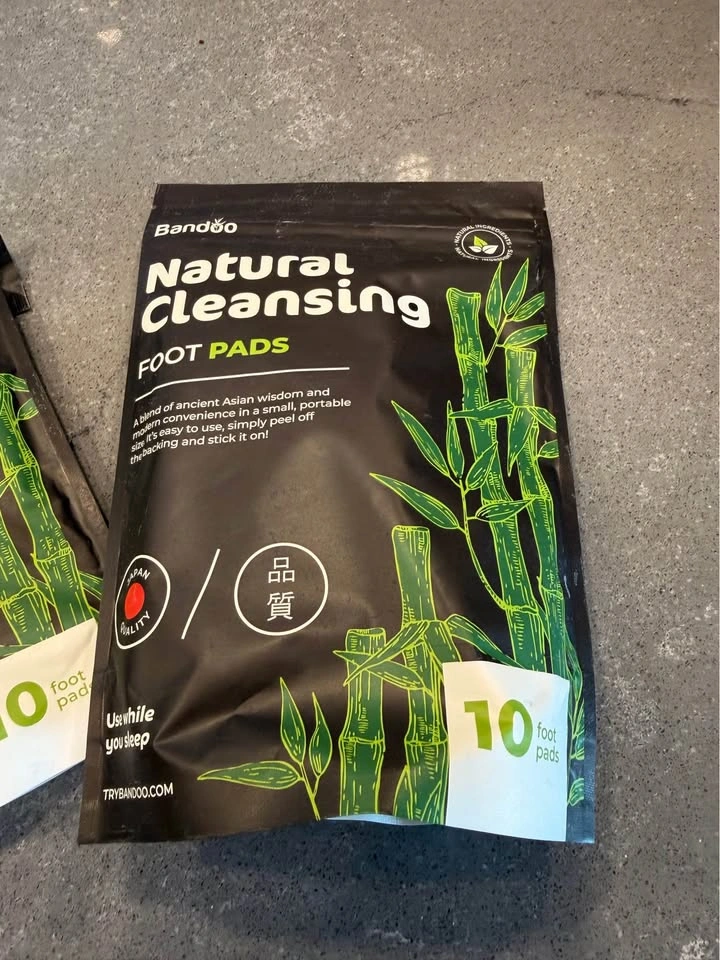 NEW Banddo Natural Cleansing Foot Pads – 10 Pads – Sealed - photo 2