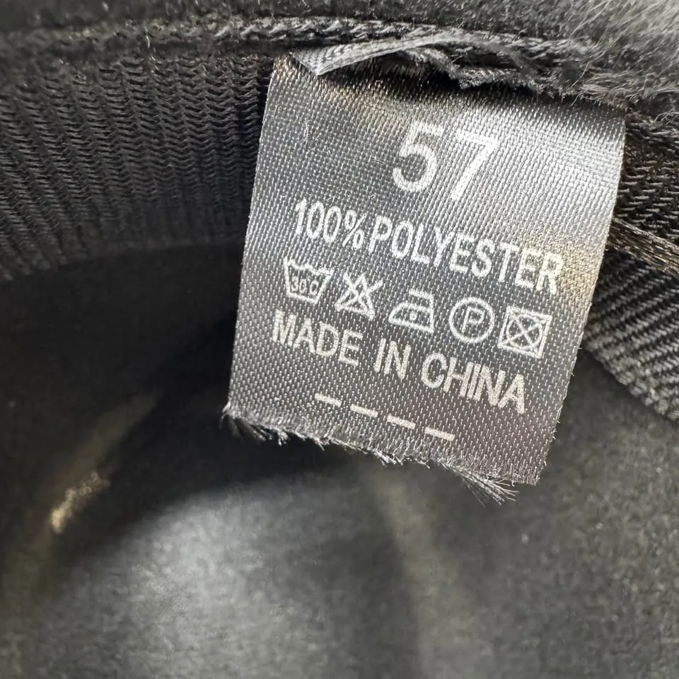 Black Felt Cowboy Hat Western Rodeo Braided Band Size 57 image indicator(8)