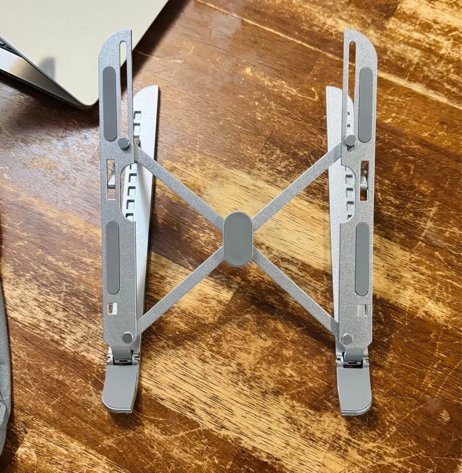 NEW Metal Folding Adjustable Laptop Stand Riser - photo 2