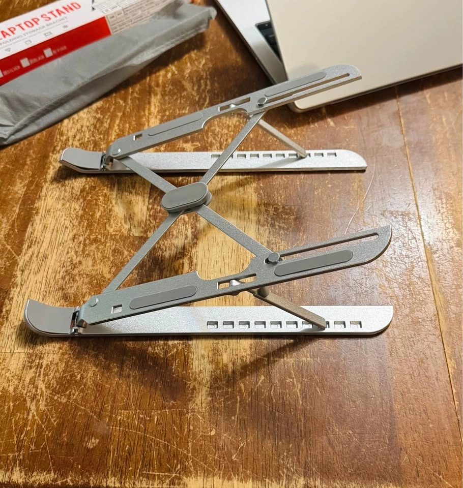 NEW Metal Folding Adjustable Laptop Stand Riser - photo 3