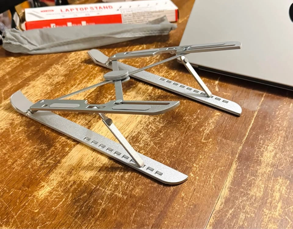 NEW Metal Folding Adjustable Laptop Stand Riser - photo 5