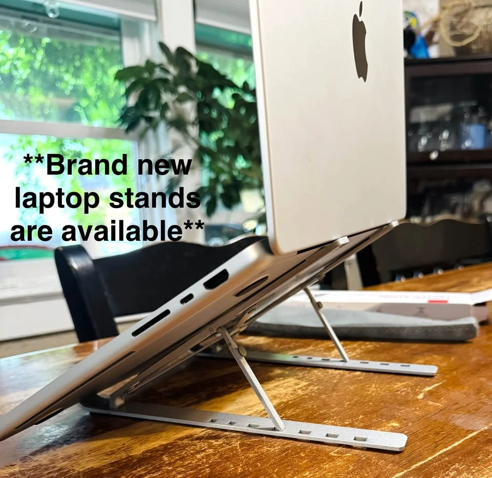 NEW Metal Folding Adjustable Laptop Stand Riser - photo 4