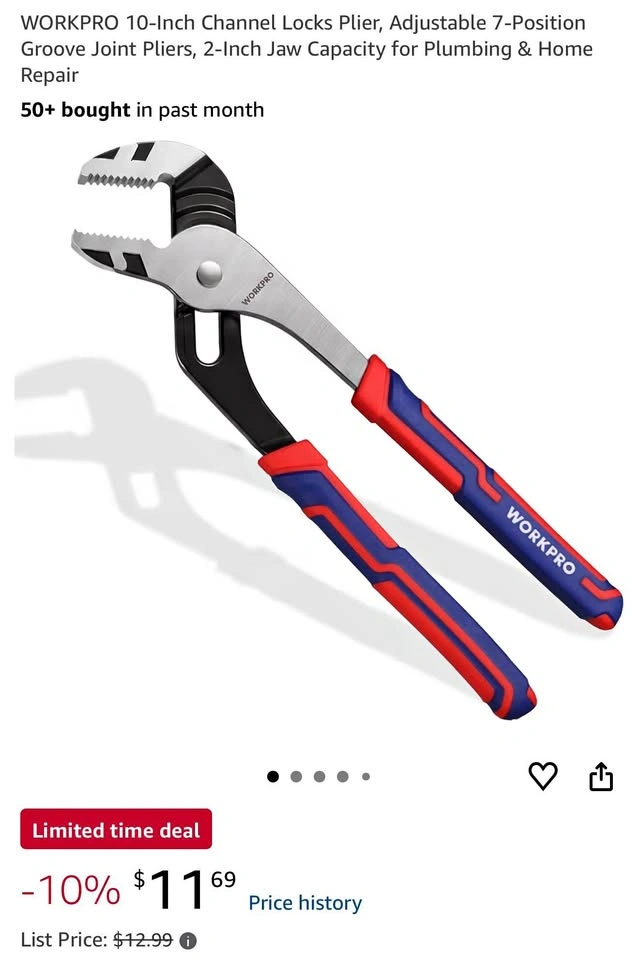 10” Channel Locks Plier