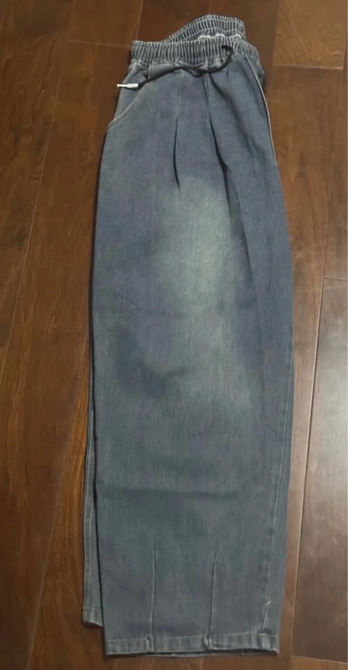 Dark grey Wide Leg baggy Denims - Mens L - photo 2
