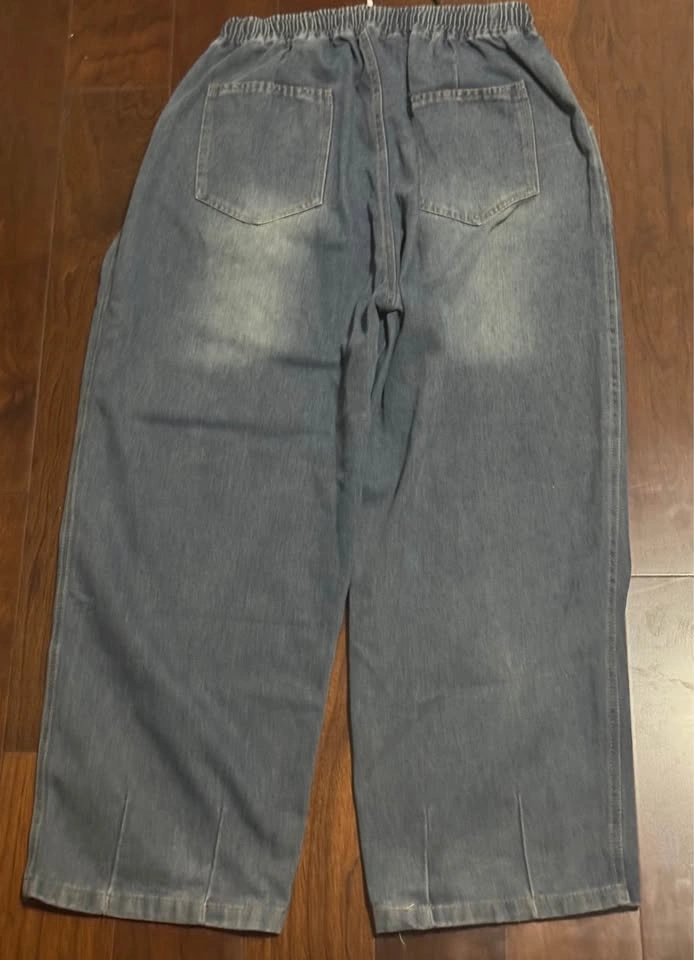 Dark grey Wide Leg baggy Denims - Mens L - photo 3