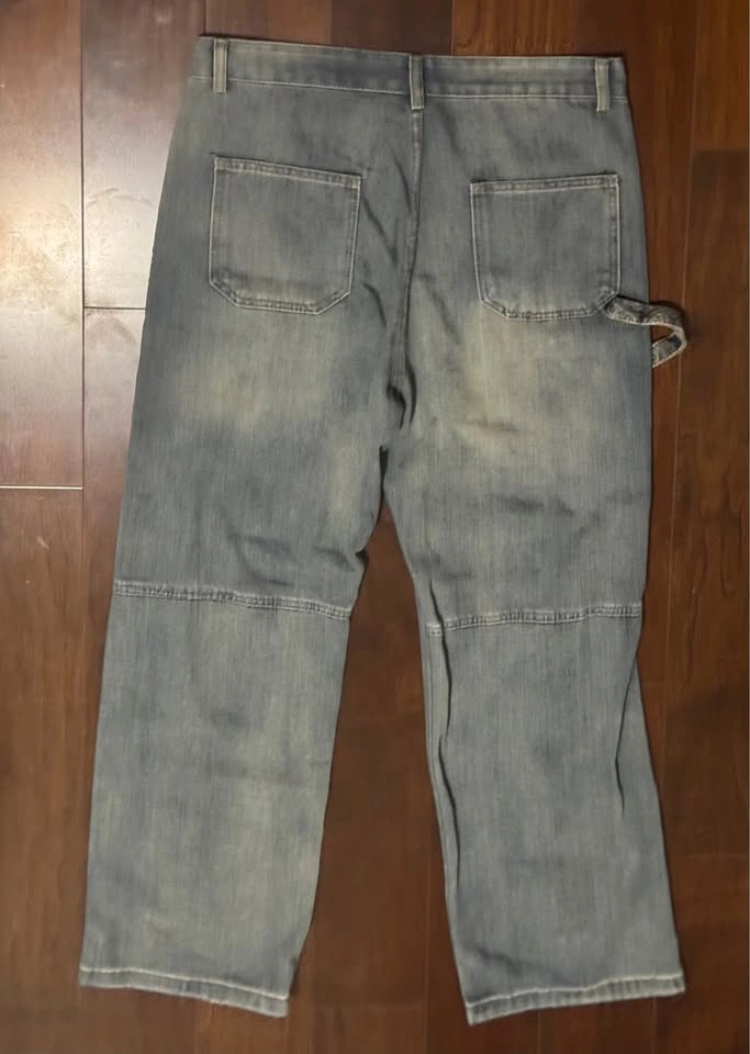 Straight Legged Blue Denim Pants - Men L - photo 2