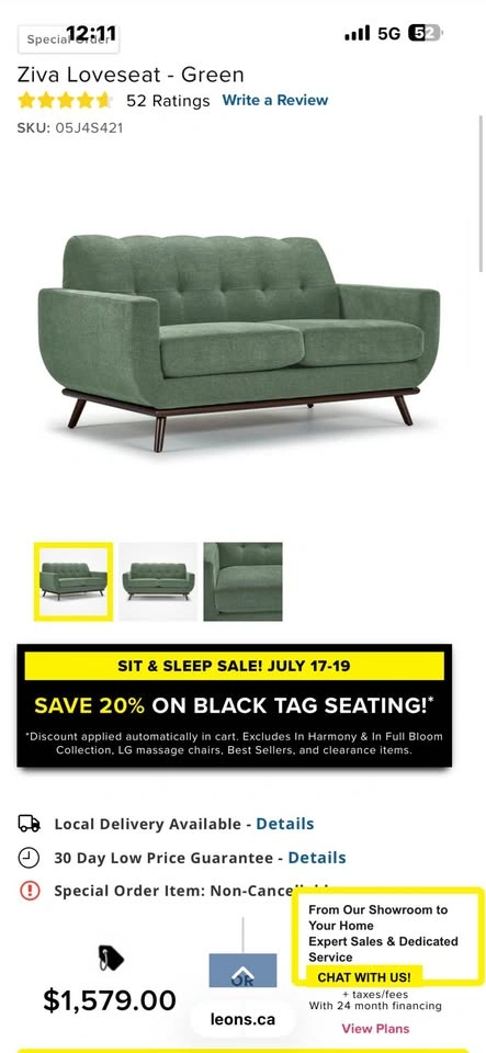 MCM Loveseat - photo 2