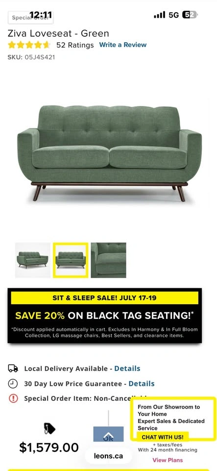MCM Loveseat - photo 3