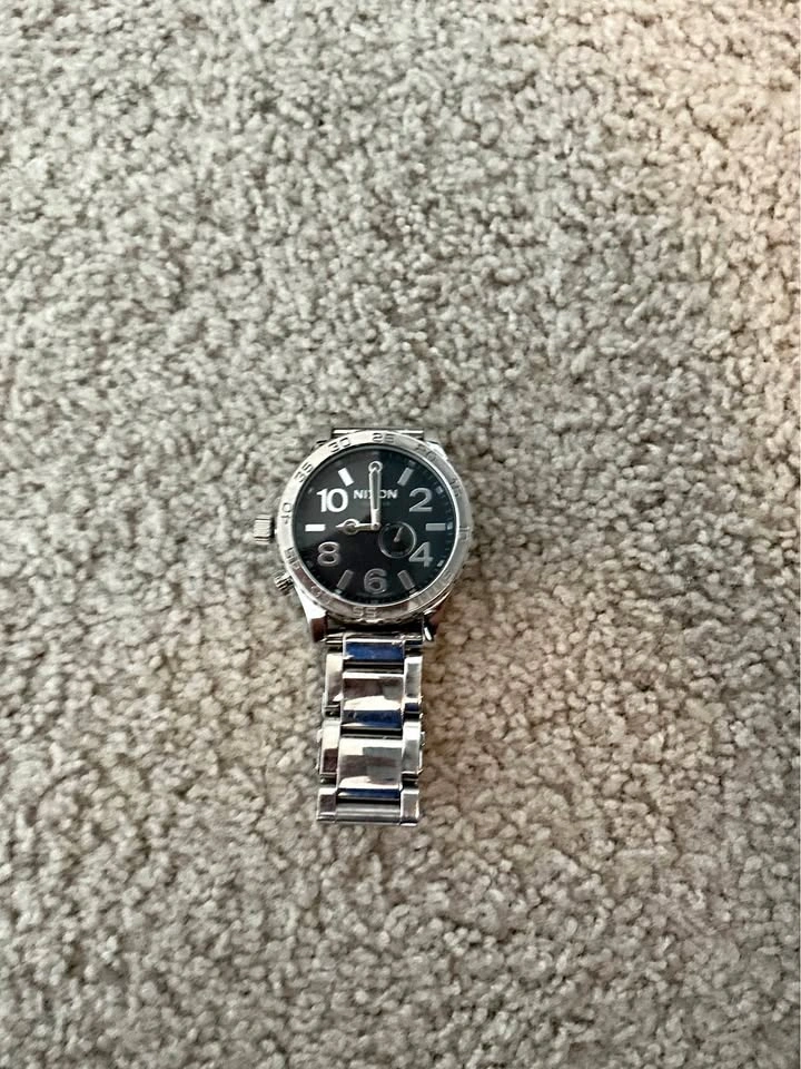 51-30 chrono watch black men’s stainless steel Nixon