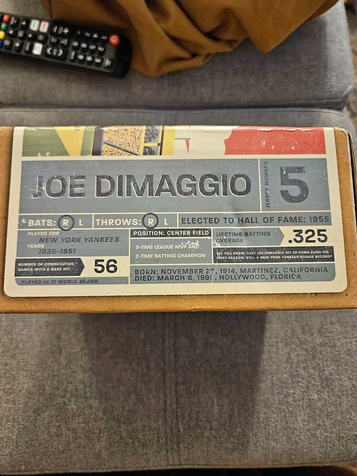 NY Yankees Joe Dimaggio legends statue