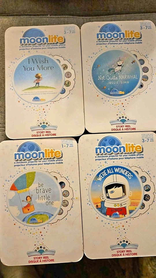 Set of 4 moonlite story reels