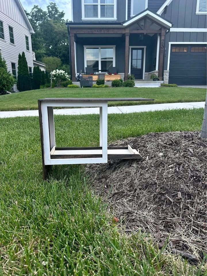 Modern bird feeder, handmade