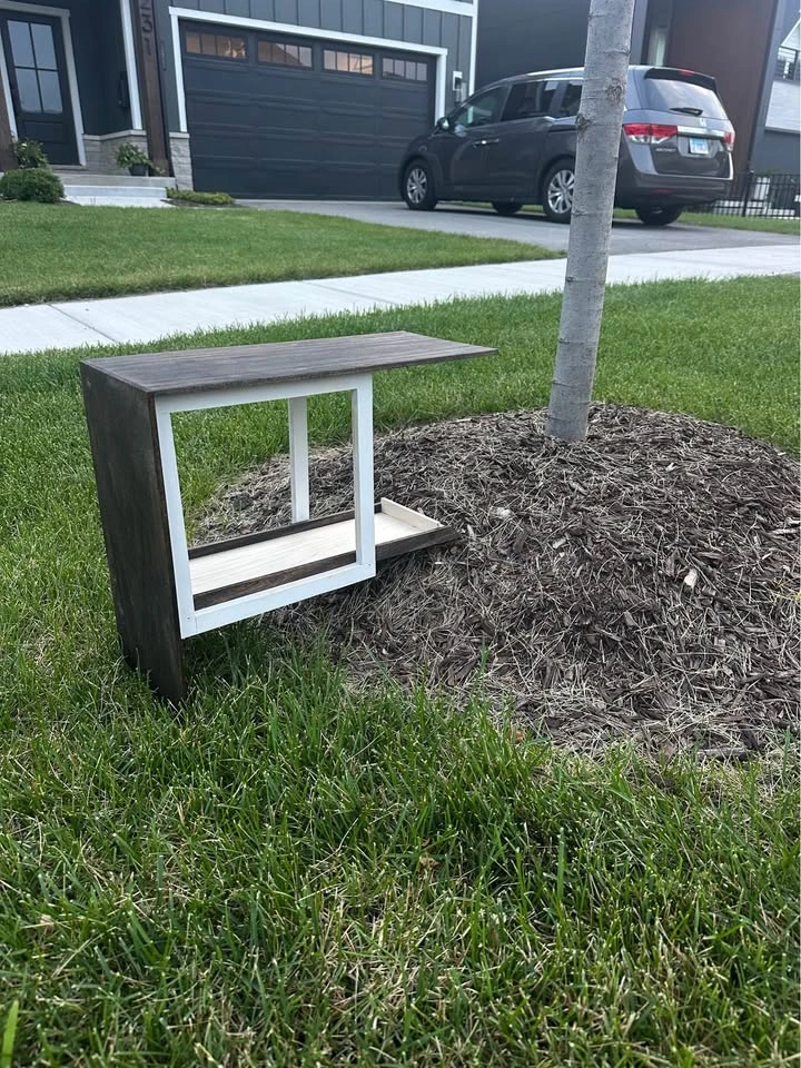 Modern bird feeder, handmade - photo 2