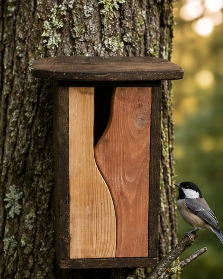 Handmade birdhouse custom cedar - photo 4
