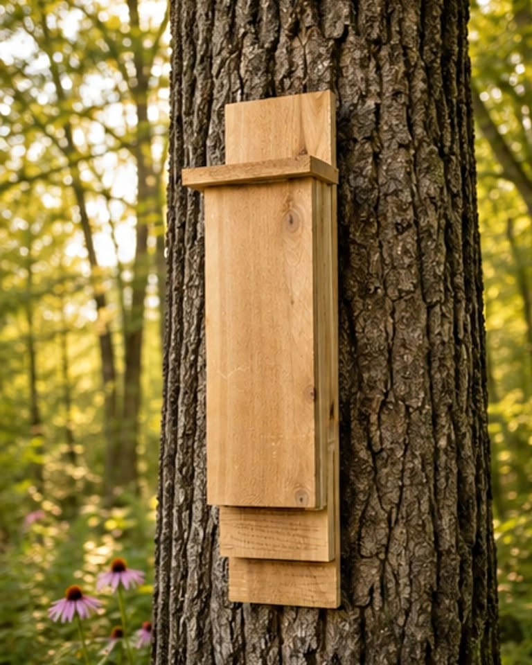Bat house, handmade cedar Kent-style