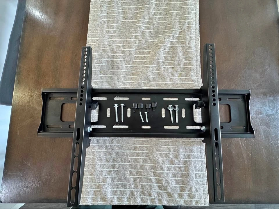 Black Metal TV Wall Mount with Hardware
