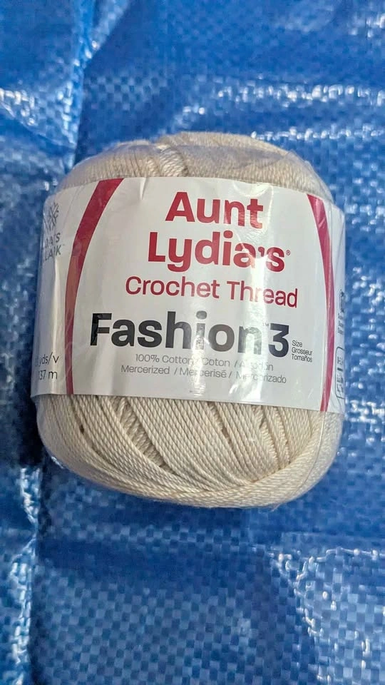 Aunt Lydia's Fashion 3 Crochet Thread - Bridal White