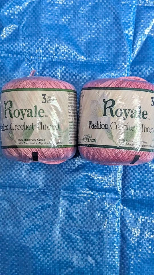 J&P Coats Royale Fashion Crochet yarn - Warm Rose