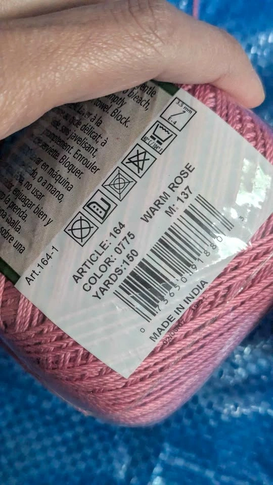 J&P Coats Royale Fashion Crochet yarn - Warm Rose - photo 2