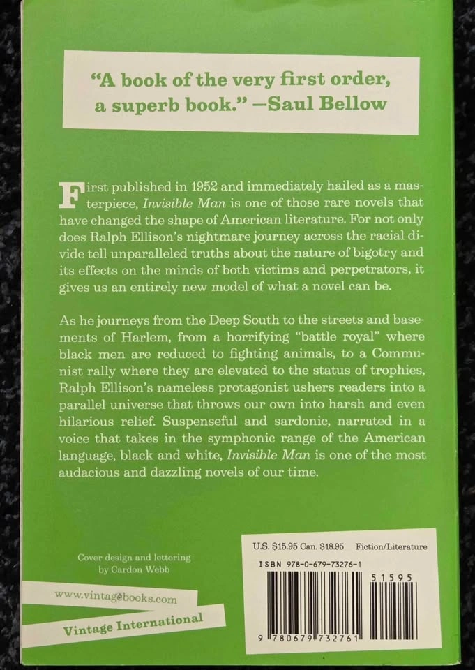 Invisible Man by Ralph Ellison - photo 2