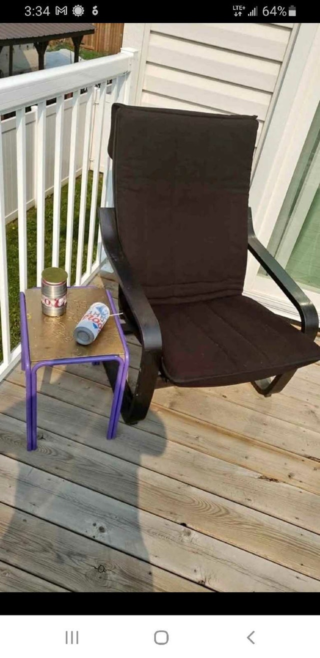 Beautiful Comfy Inside/Outside Black Cushioned Chair