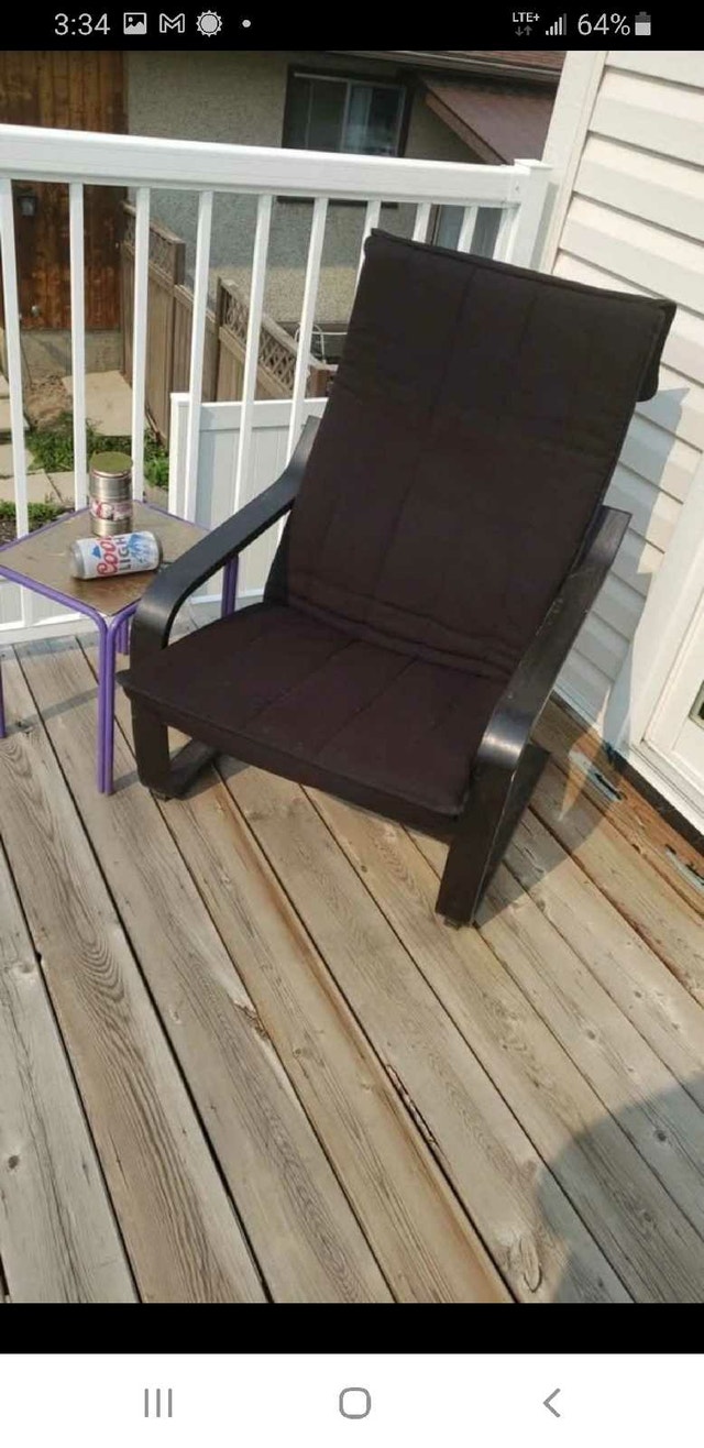 Beautiful Comfy Inside/Outside Black Cushioned Chair - photo 2