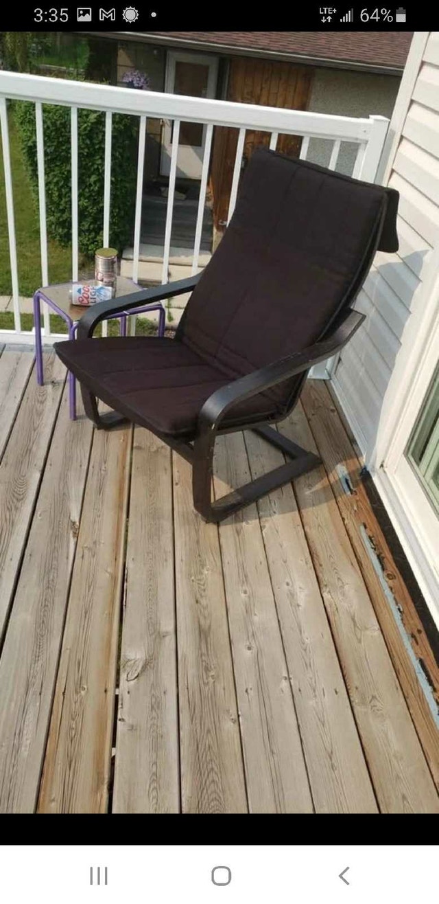 Beautiful Comfy Inside/Outside Black Cushioned Chair - photo 3