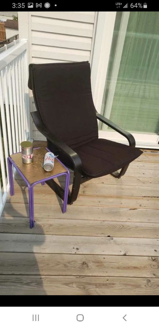 Beautiful Comfy Inside/Outside Black Cushioned Chair - photo 4