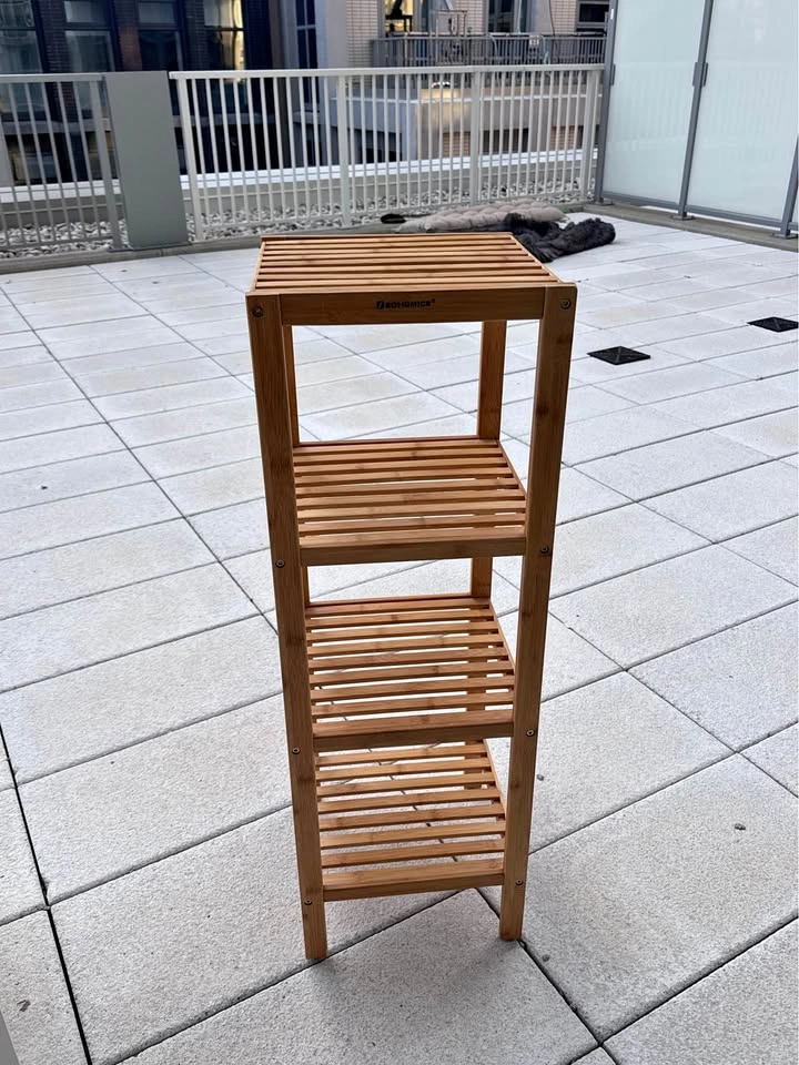 4 tiers bamboo shelves