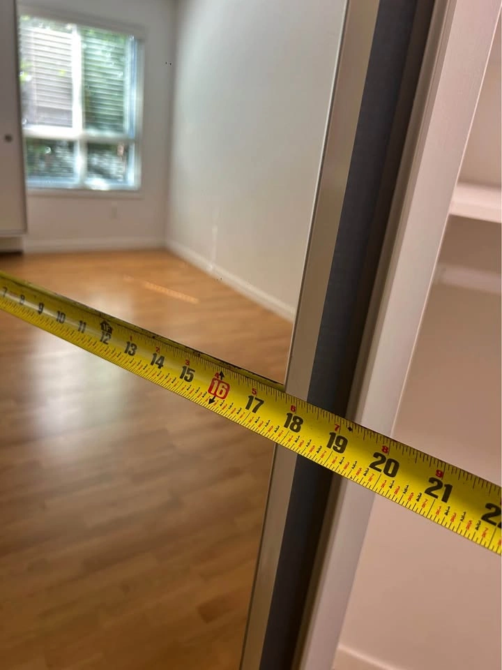 frameless bi-fold mirrored closet door - photo 3