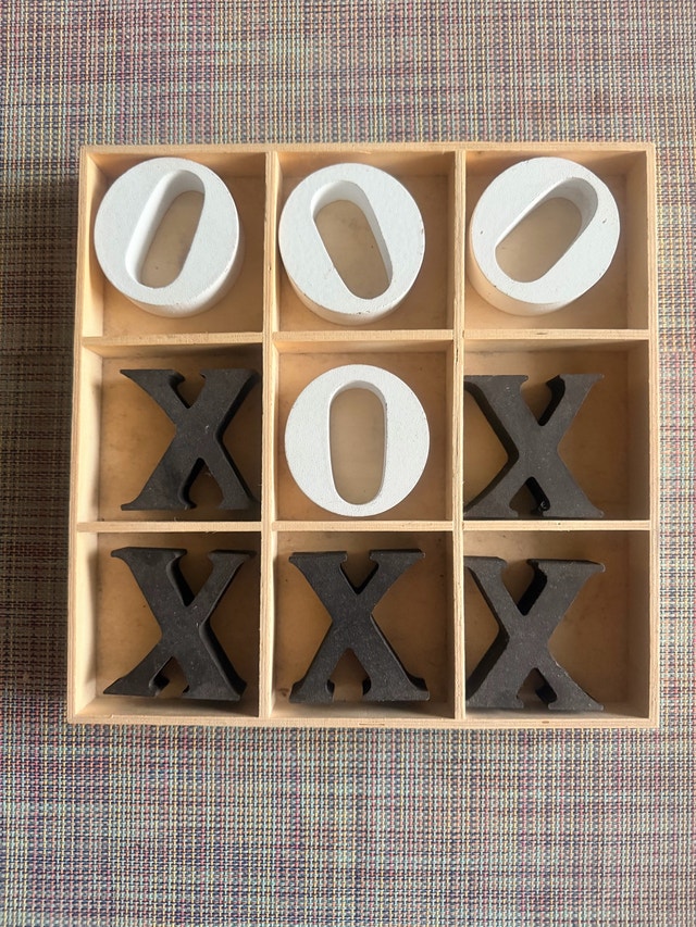 Wooden and Glass Tic-Tac-Toe Drinking Game Sets