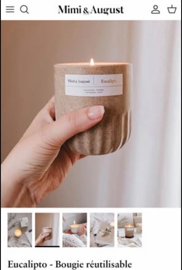 Mimi & August - Eucalipto - Eucalyptus Candle - photo 3