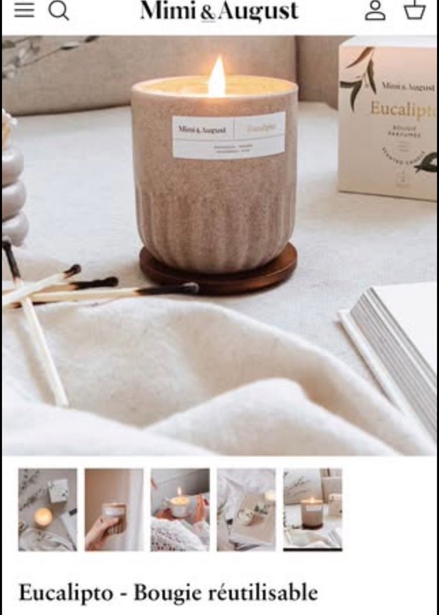 Mimi & August - Eucalipto - Eucalyptus Candle - photo 4