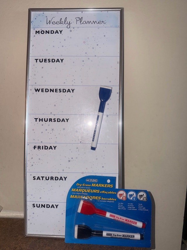 Weekly Planner with Studio Dry-Erase Markers - photo 2
