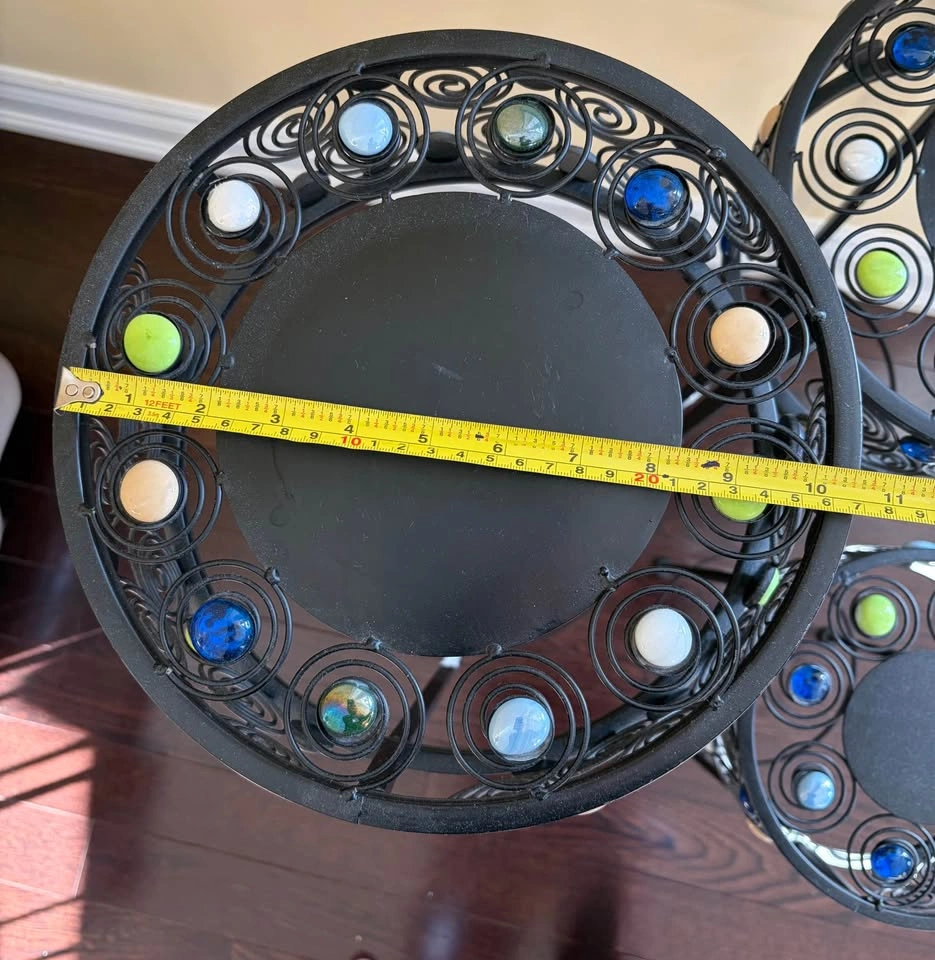 Set of 3 indoor metal plant stand - photo 5