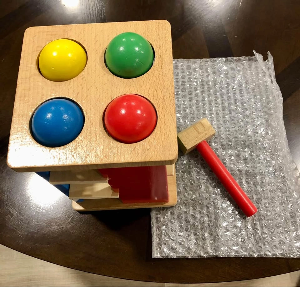 Melissa and Doug Pound and Roll tower toy with hammer