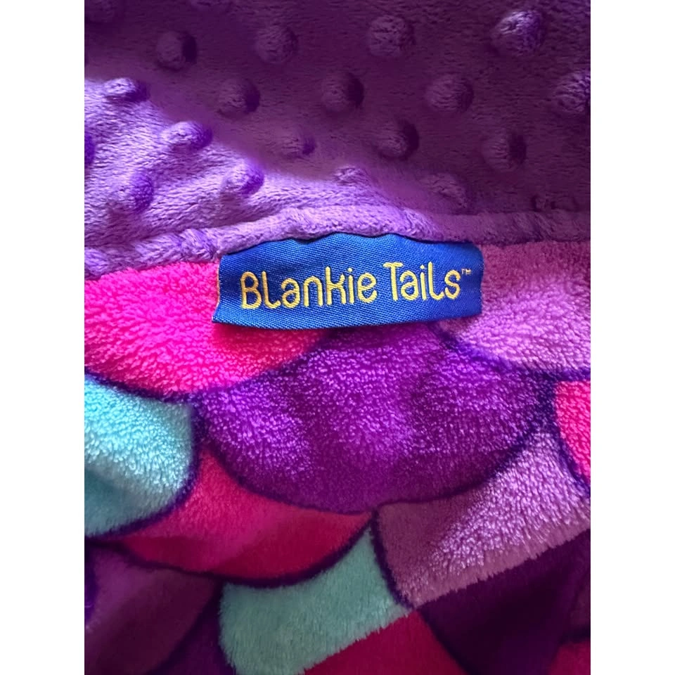 Blankie Tails Authentic Mermaid Blanket Purple Pink and Blue - photo 5